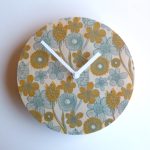 Faded Flower Wall Clock