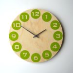 Green Dot Wall Clock