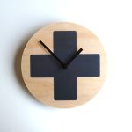 Grey Cross Wall Clock