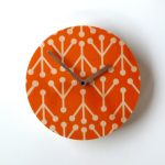 Retro Coral Wall Clock