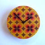 Retro Flower Wall Clock
