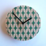 Retro Green Star Wall Clock