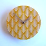 Retro Pine Wall Clock