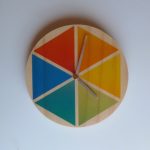 Retro Segments Wall Clock