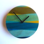 Retro Textile Wall Clock