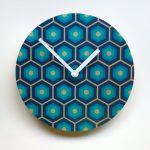 Retro Tile Wall Clock