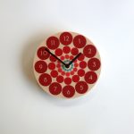 Red Spin Wall Clock
