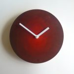 Red Ovals Wall Clock